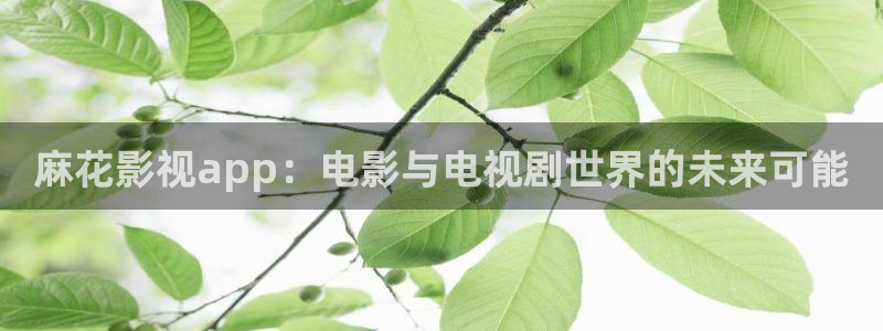 青丝影院电视剧在线观看全集高清版：麻花影视app：电影与电视剧世界的未来可能